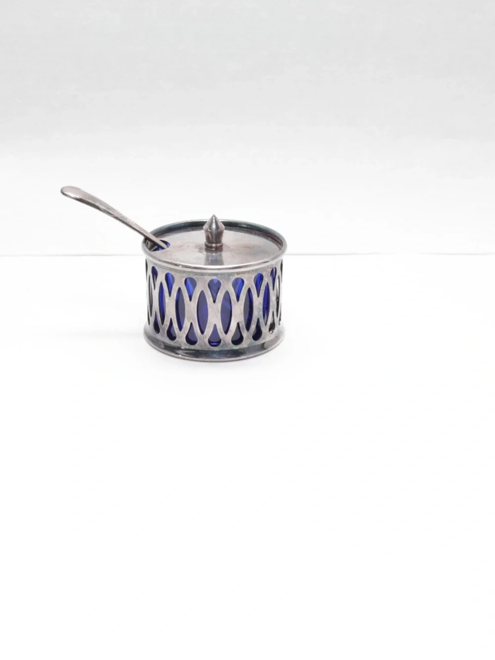 VTG Silver Plated SALTER by S.G. Made in ENGLAND